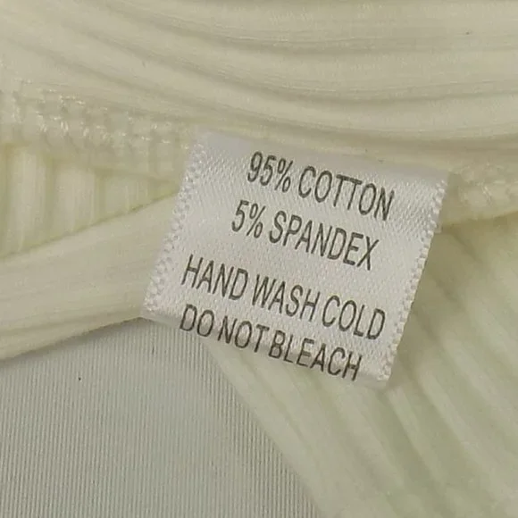 LoveLA Brenda Snap Button Long Sleeve V-Neck Bodysuit Size S - Picture 6 of 10